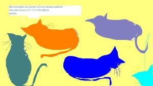 My coloured cats show